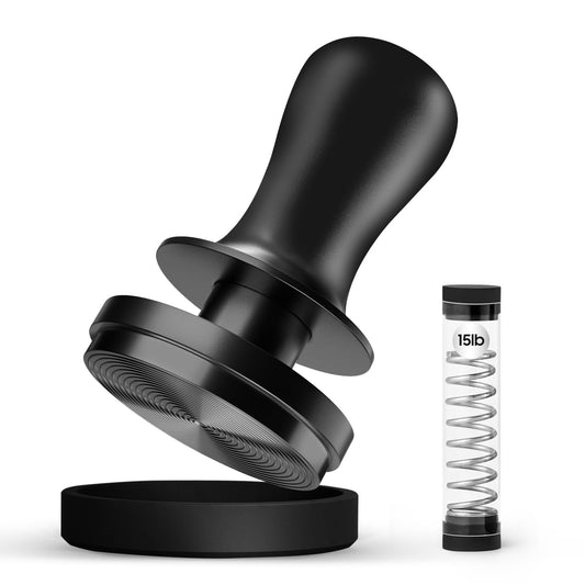 MHW-3BOMBER 53.3mm Espresso Coffee Tamper for Breville, 30lbs Constant Pressure Espresso Hand Tamper with Sound Feedback, Extra 15lbs Spring Loaded, Fit 54mm Portafilter, Astra Tamper, T7017-OS