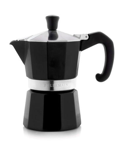 Bellemain Stovetop Espresso Maker Moka Pot (White, 3 Cup)