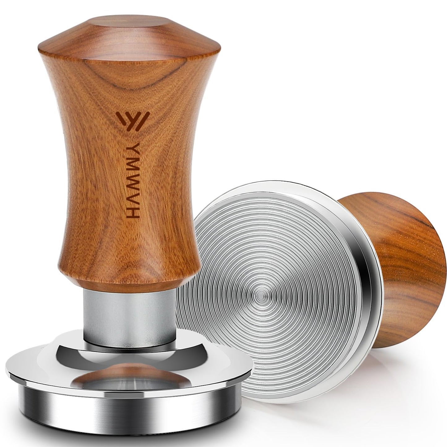 Espresso Tamper 53.3mm with 20lb/30lbs Replacement Springs Tamper Black, Professional Barista Coffee Tamper With 100% Stainless Steel Ripple Base, Compatible with Breville 54mm Portafilter