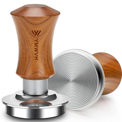 Espresso Tamper 53.3mm with 20lb/30lbs Replacement Springs Tamper Black, Professional Barista Coffee Tamper With 100% Stainless Steel Ripple Base, Compatible with Breville 54mm Portafilter