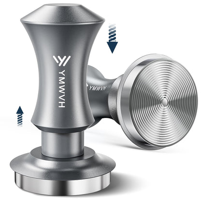 Espresso Tamper 53.3mm with 20lb/30lbs Replacement Springs Tamper Black, Professional Barista Coffee Tamper With 100% Stainless Steel Ripple Base, Compatible with Breville 54mm Portafilter