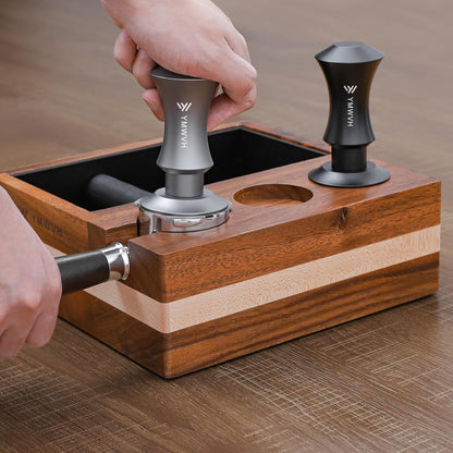 Espresso Tamper 53.3mm with 20lb/30lbs Replacement Springs Tamper Black, Professional Barista Coffee Tamper With 100% Stainless Steel Ripple Base, Compatible with Breville 54mm Portafilter