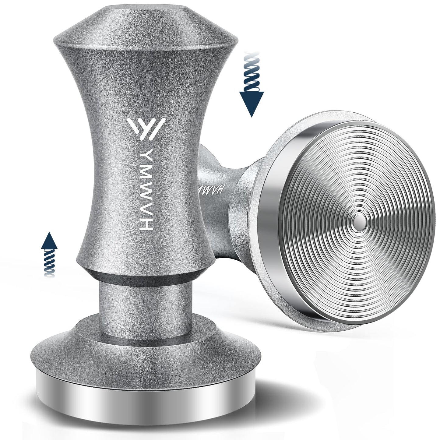 Espresso Tamper 53.3mm with 20lb/30lbs Replacement Springs Tamper Black, Professional Barista Coffee Tamper With 100% Stainless Steel Ripple Base, Compatible with Breville 54mm Portafilter