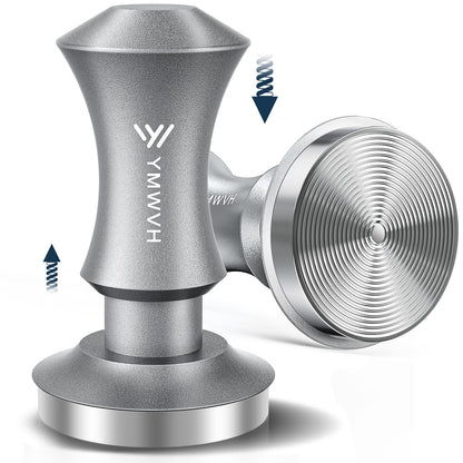 Espresso Tamper 53.3mm with 20lb/30lbs Replacement Springs Tamper Black, Professional Barista Coffee Tamper With 100% Stainless Steel Ripple Base, Compatible with Breville 54mm Portafilter