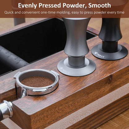 Espresso Tamper 53.3mm with 20lb/30lbs Replacement Springs Tamper Black, Professional Barista Coffee Tamper With 100% Stainless Steel Ripple Base, Compatible with Breville 54mm Portafilter