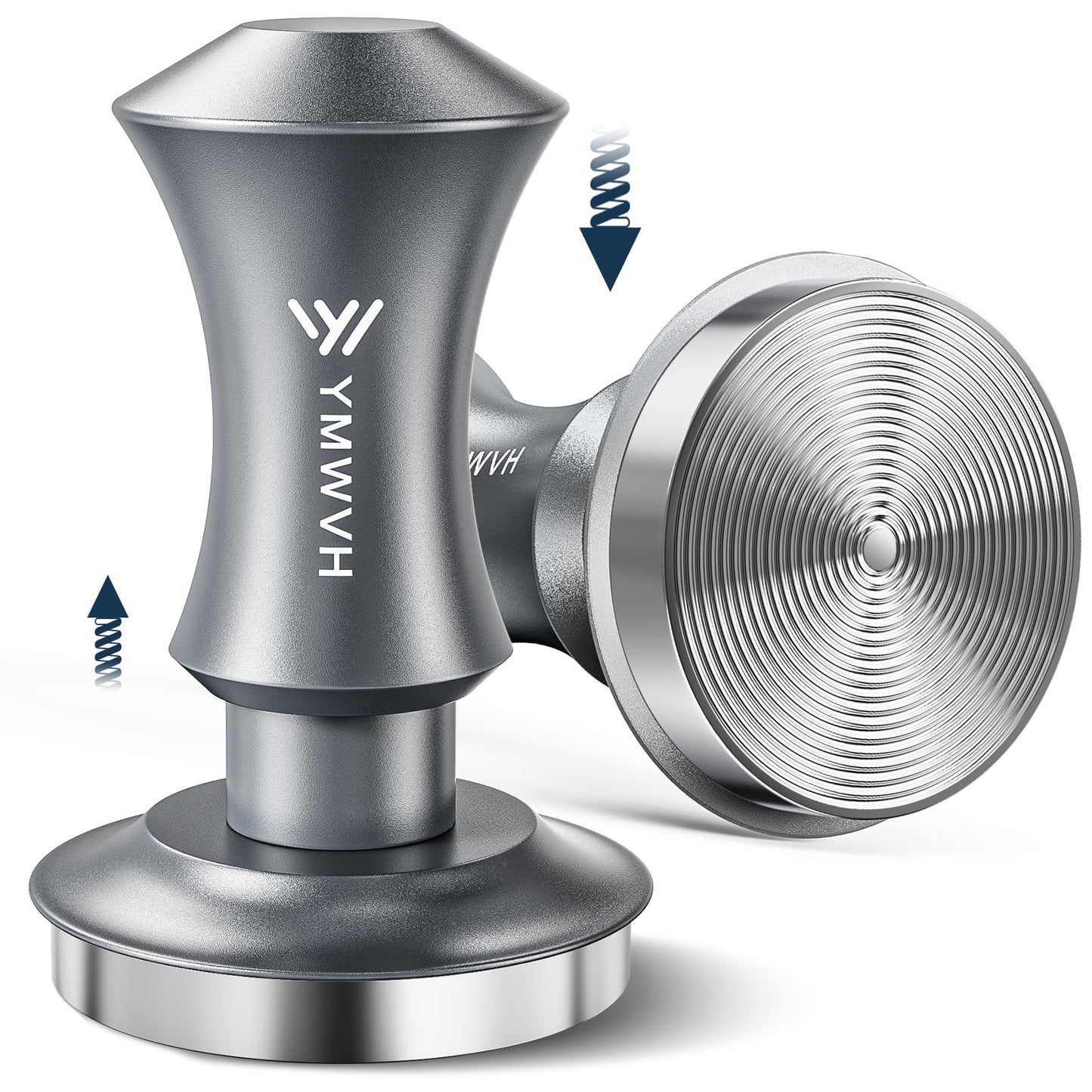 Espresso Tamper 53.3mm with 20lb/30lbs Replacement Springs Tamper Black, Professional Barista Coffee Tamper With 100% Stainless Steel Ripple Base, Compatible with Breville 54mm Portafilter