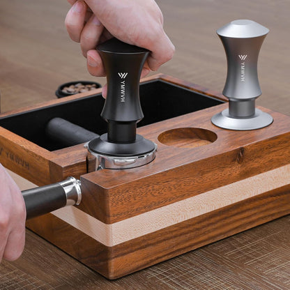 Espresso Tamper 53.3mm with 20lb/30lbs Replacement Springs Tamper Black, Professional Barista Coffee Tamper With 100% Stainless Steel Ripple Base, Compatible with Breville 54mm Portafilter